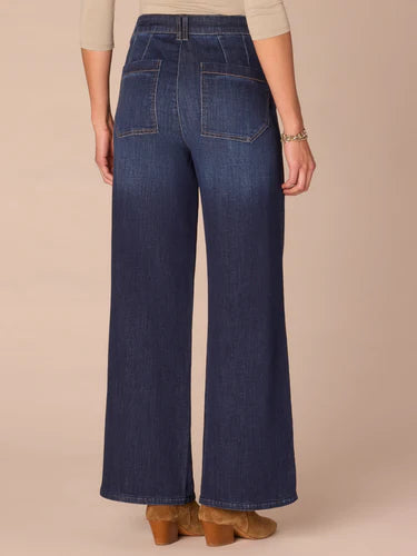 Skyrise Petite Wide Leg Jeans with Tulip Hem